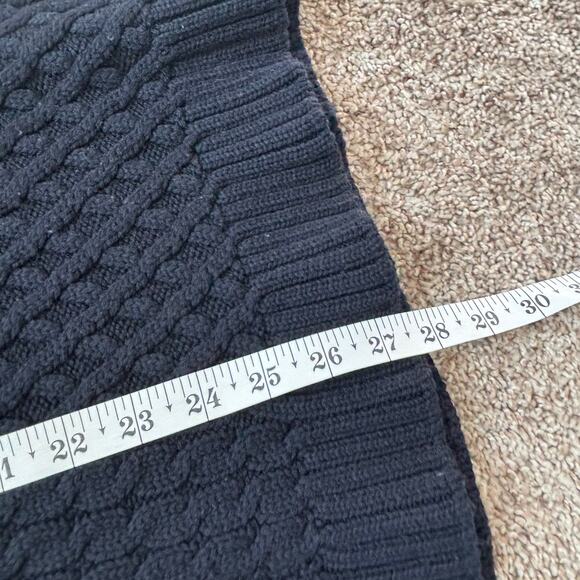 Chinti & Parker Navy Cream Heart Sz S Merino Wool Cable Knit Sweater Minimalist - Picture 7 of 11